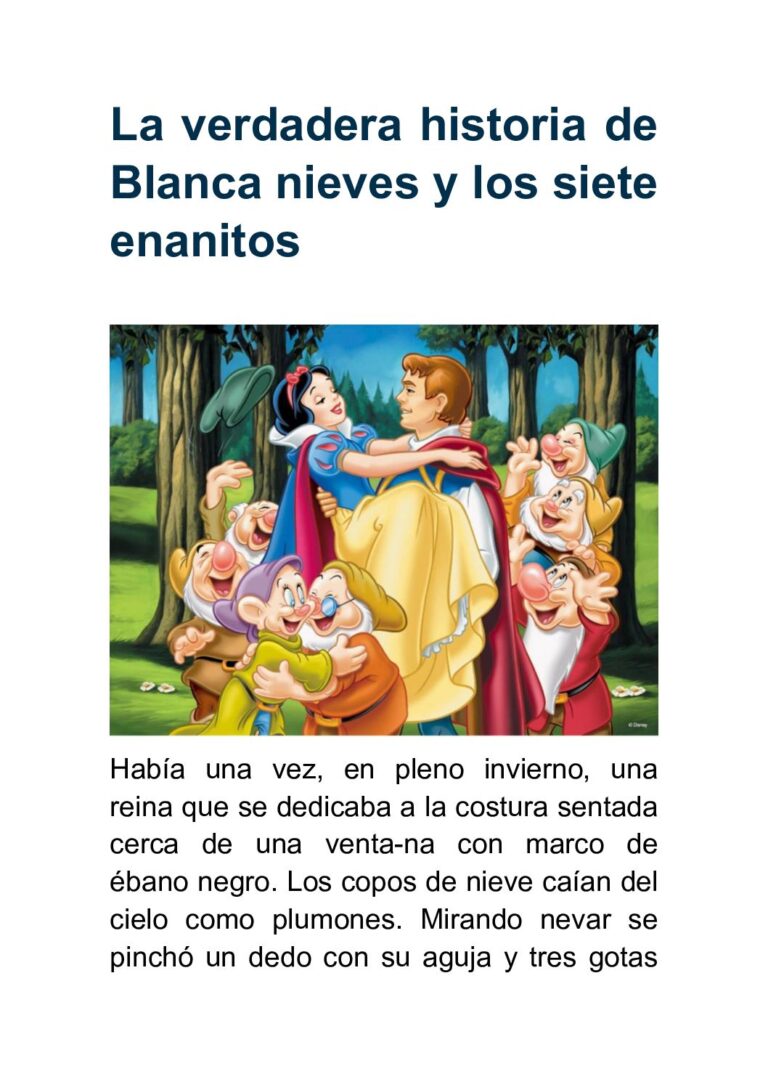 La Historia De Blancanieves Cuentos Infantiles 4606